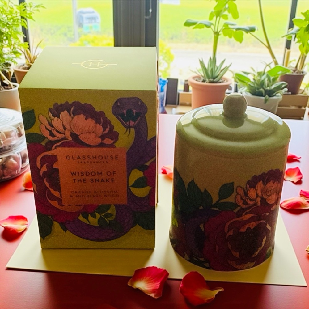 Glasshouse Fragrances ‘Wisdom of the Snake’ Candle 🐍 Limited Edition